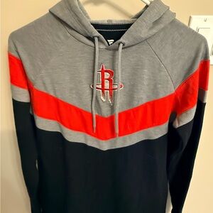 Fanatics Gray and Black Houston Rockets Hoodie Shirt NWOT Size M
